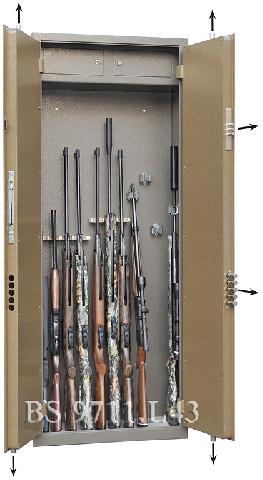 Оружейный сейф Gunsafe BS9711 L43