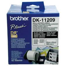 Наклейки адресные Brother DK11209